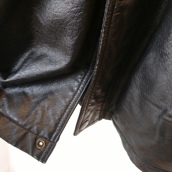 Stefano man leather jacket size large black - Picture 6 of 8